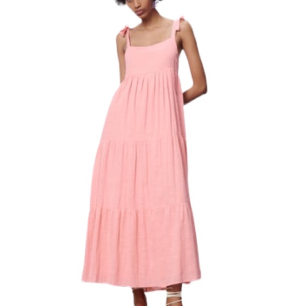 ZARA Tiered Cotton Dress
